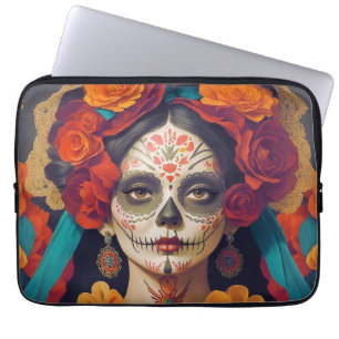 Funda Para Portátil Día de Muertos Catrina 1