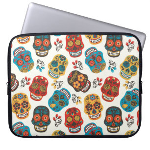 Funda Para Portátil Día de Muertos, sin fisuras.