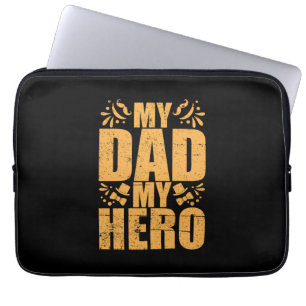Funda Para Portátil Día del Padre Mi Papá Mi Héroe