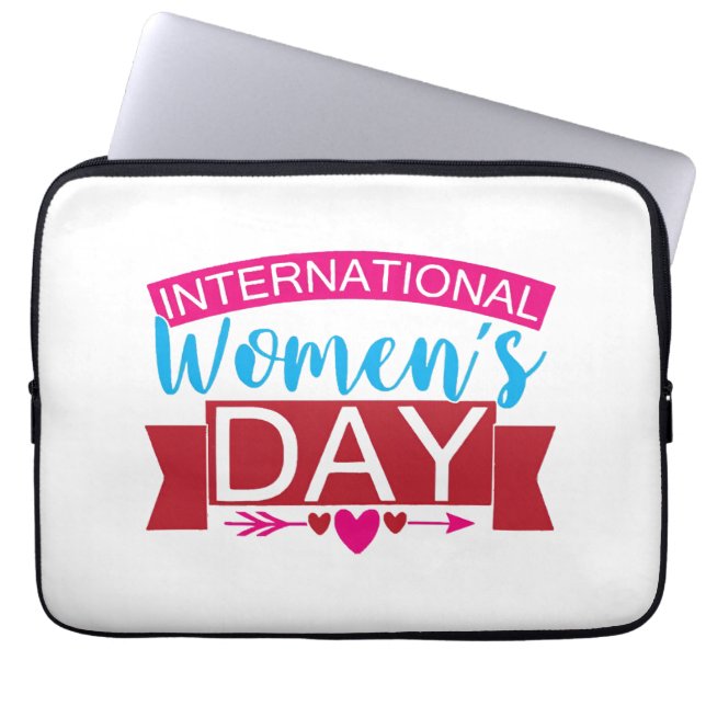 Funda Para Portátil Día Internacional de la Mujer (Frente)