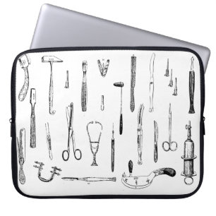 Funda Para Portátil Diagrama antiguo de los instrumentos médicos