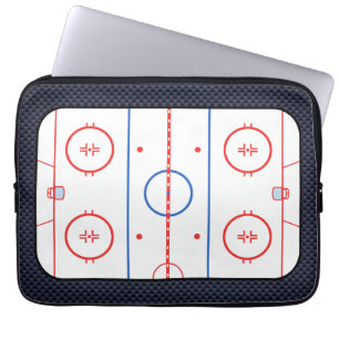 Funda Para Portátil Diagrama de pista de hockey sobre el estilo de la
