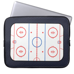 Funda Para Portátil Diagrama de pista de hockey sobre el estilo de la 
