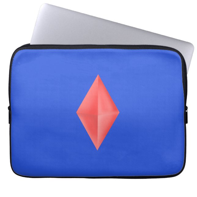 Funda Para Portátil Diamante rojo (Frente)