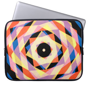 Funda Para Portátil Diamantes a rayas multicolores