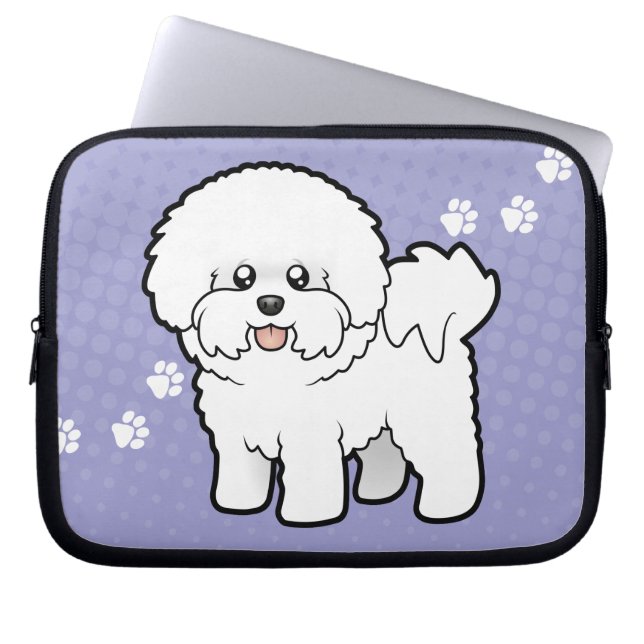 Funda Para Portátil Dibujo animado Bichon Frise (Frente)