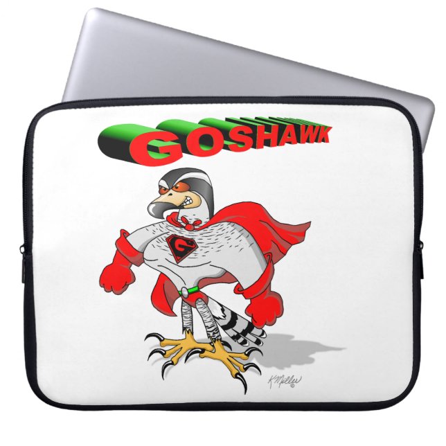 Funda Para Portátil Dibujo animado de azor (Frente)