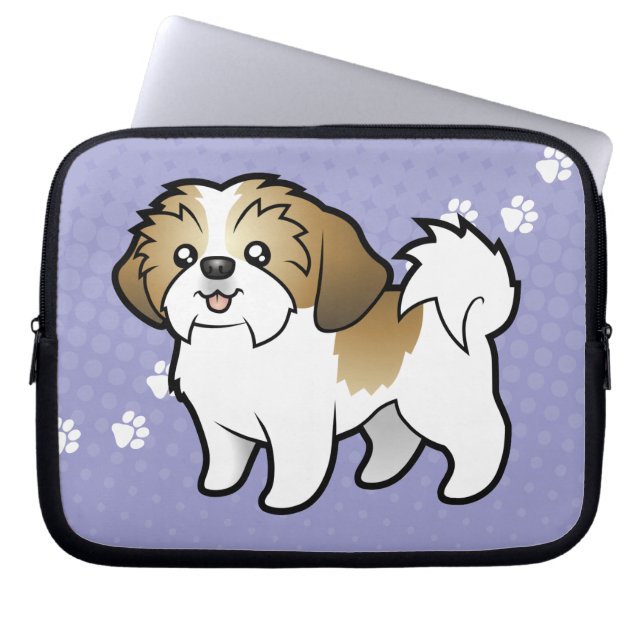 Funda Para Portátil Dibujo animado Shih Tzu (perrito cortado) (Frente)
