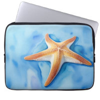 Dibujo de acuarela de estrella de mar