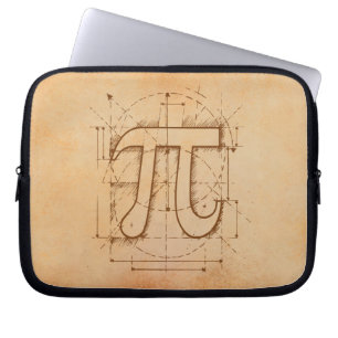 Funda Para Portátil Dibujo del número del pi