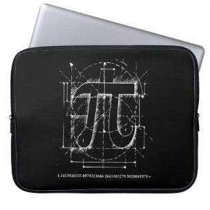 Funda Para Portátil Dibujo del número del pi