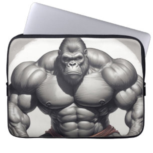 Funda Para Portátil Dibujo del Personalizado de arte pop de Gorilla Bo