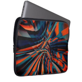 Funda Para Portátil Dibujo naranja de cuadrados alineados sobre base t