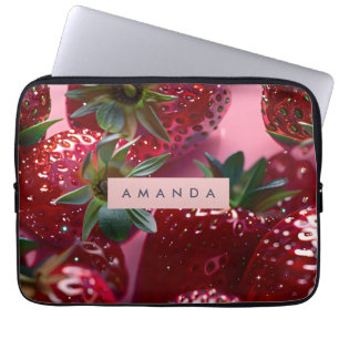 Funda Para Portátil Dicha Personalizada de Fresa Jugosa