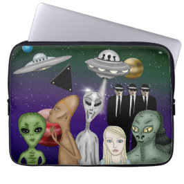 Funda Para Portátil Diferentes especies exóticas, OVNI, obras de arte