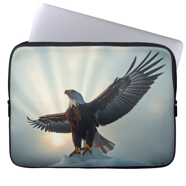 Funda Para Portátil Difunde sus alas, abrace el mundo | (Frente)