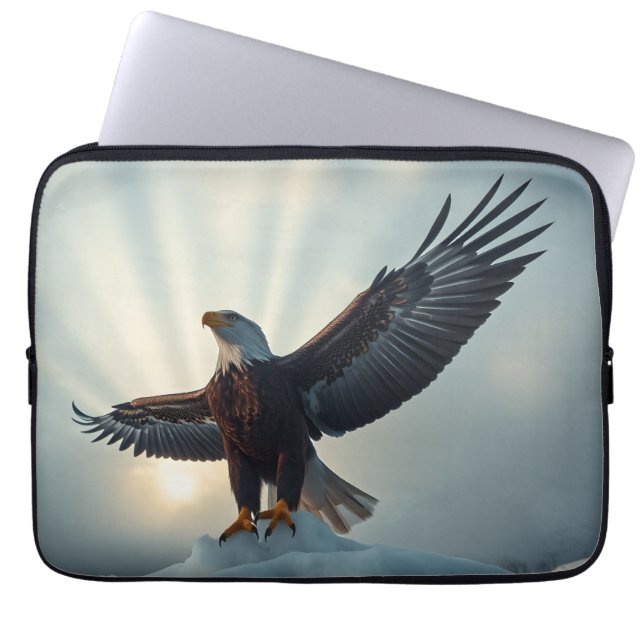 Funda Para Portátil Difunde sus alas, abrace el mundo | (Frente)