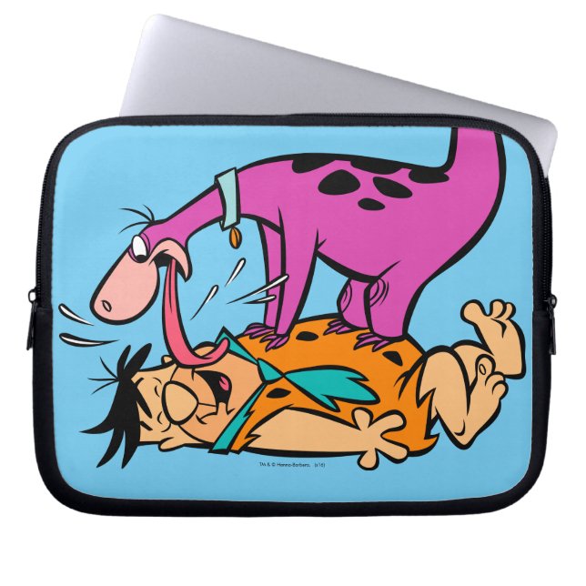 Funda Para Portátil Dino Licking Fred Flintstone (Frente)