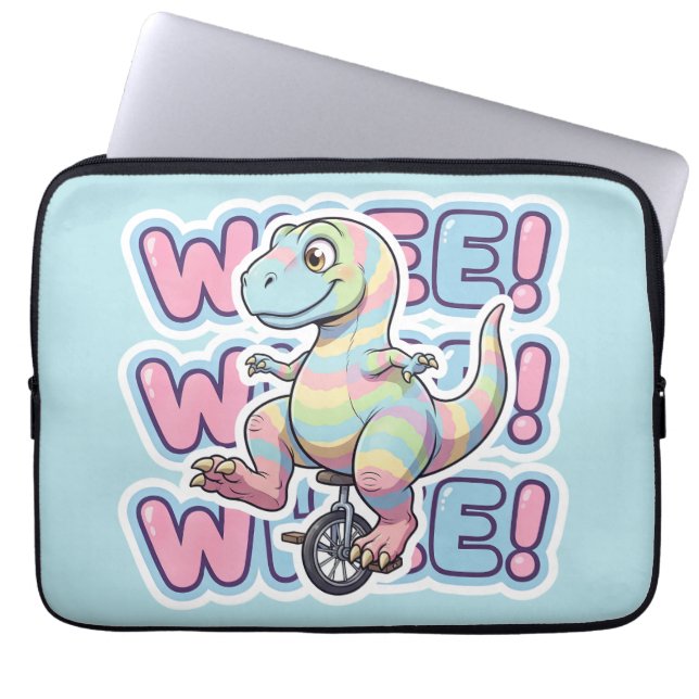 Funda Para Portátil Dinosaur,Whee!!! (Frente)