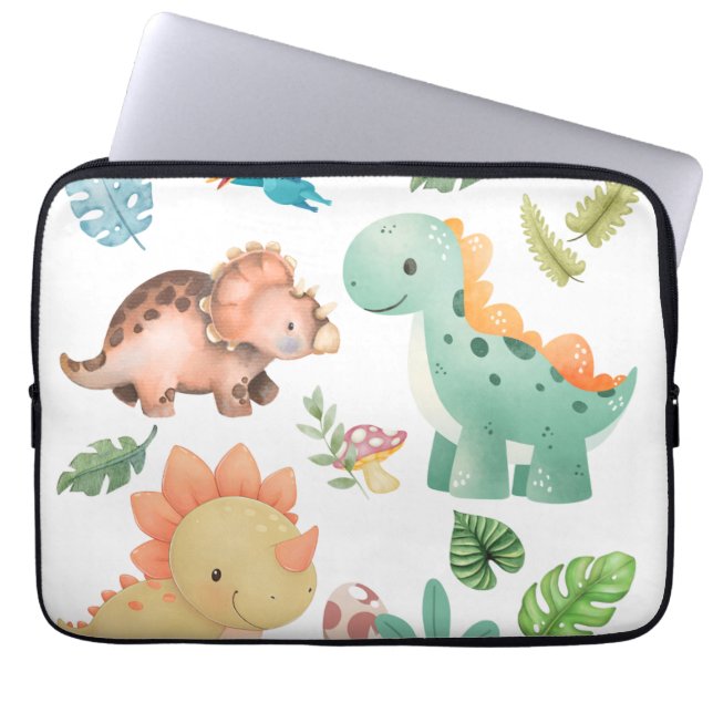 Funda Para Portátil Dinosaurio Bonito (Frente)