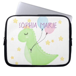 Funda Para Portátil Dinosaurio con globos