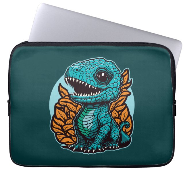 Funda Para Portátil Dinosaurio de bebé lindo (Frente)