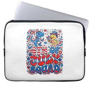 Funda Para Portátil Dinosaurio Kawaii Patriótico Mejor Padrastro Jamás