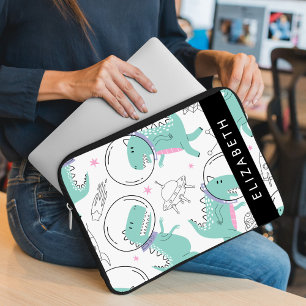 Funda Para Portátil Dinosaurios Espaciales, Dinosaurios Cutos, Estrell