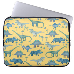 Funda Para Portátil Dinosaurios Sunshine Amarillo