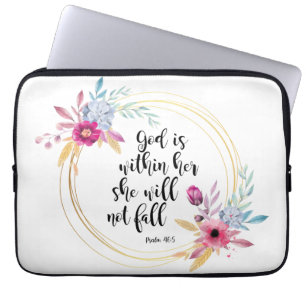 Funda Para Portátil Dios está dentro de su salmo 46:5