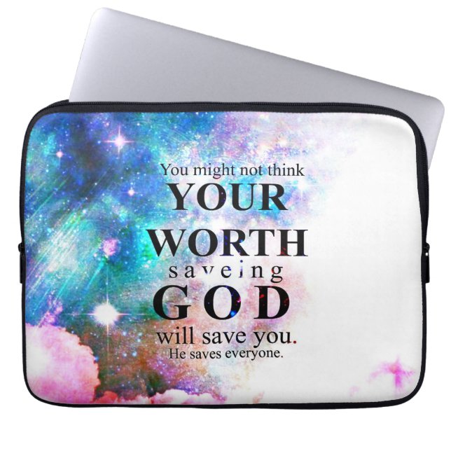 Funda Para Portátil Dios te salvará (Frente)