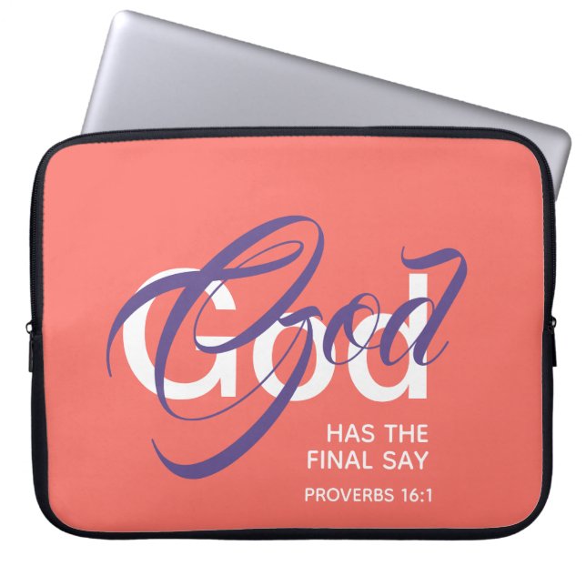 FUNDA PARA PORTÁTIL DIOS TIENE FINALMENTE LA PALABRA DE MÓDULO (Frente)