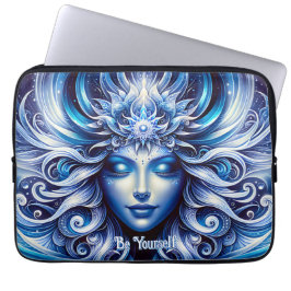 Funda Para Portátil Diosa Cabeza Azul Celestial Enero -