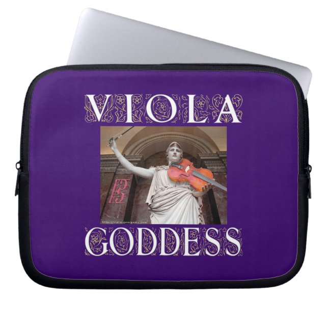 Funda Para Portátil Diosa de la viola (Frente)