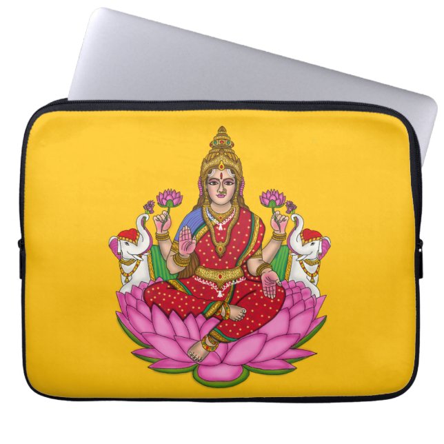 Funda Para Portátil Diosa Lakshmi  (Frente)