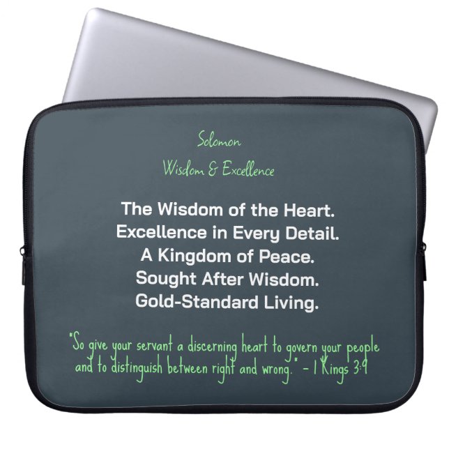 Funda Para Portátil Discerning Heart Excellence Laptop Sleeve (Frente)