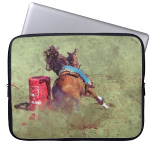 Funda Para Portátil Diseñador de Carreras de barril de rodeo para chic
