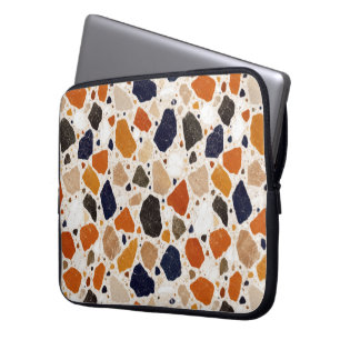 Funda Para Portátil Diseño abstracto de terrazzo mediterráneo