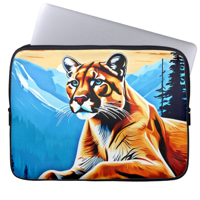 Funda Para Portátil Diseño Alpine Cougar View (Frente)