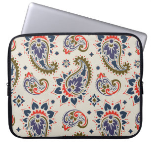 Funda Para Portátil Diseño clásico de patrón paisley sin costura.