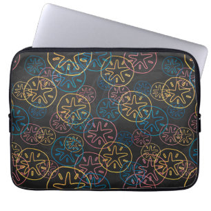 Funda Para Portátil Diseño Colorido de Dólar de Arena sobre Negro