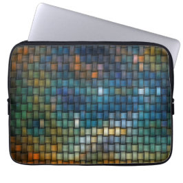 Funda Para Portátil Diseño compuesto de franjas entrelazadas de colore