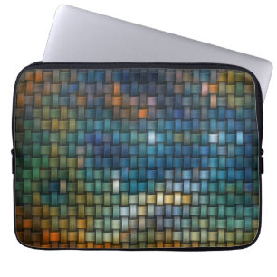 Funda Para Portátil Diseño compuesto de franjas entrelazadas de colore