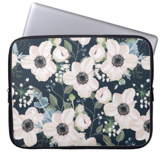 Funda Para Portátil Diseño de acuarela floral sin patrón: g