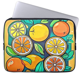 Funda Para Portátil Diseño de arte de frutas de cítricos