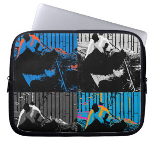 Funda Para Portátil Diseño de arte moderno multipanel de oso panda