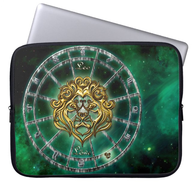 Funda Para Portátil Diseño de Astrología Leo Zodiac (Frente)