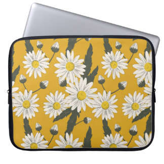 Funda Para Portátil Diseño de bufanda floral, fondo vintage.