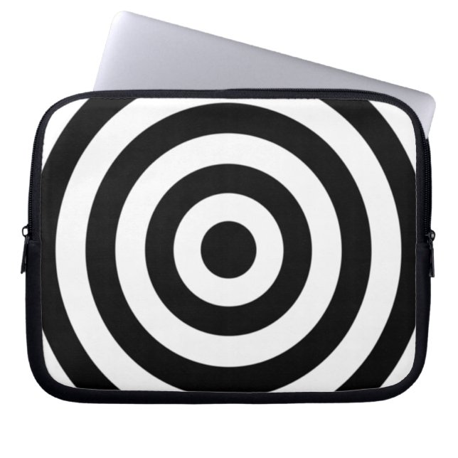 Funda Para Portátil Diseño de Bullseye (Frente)