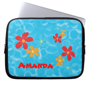 Funda Para Portátil Diseño de burbujas y margaritas